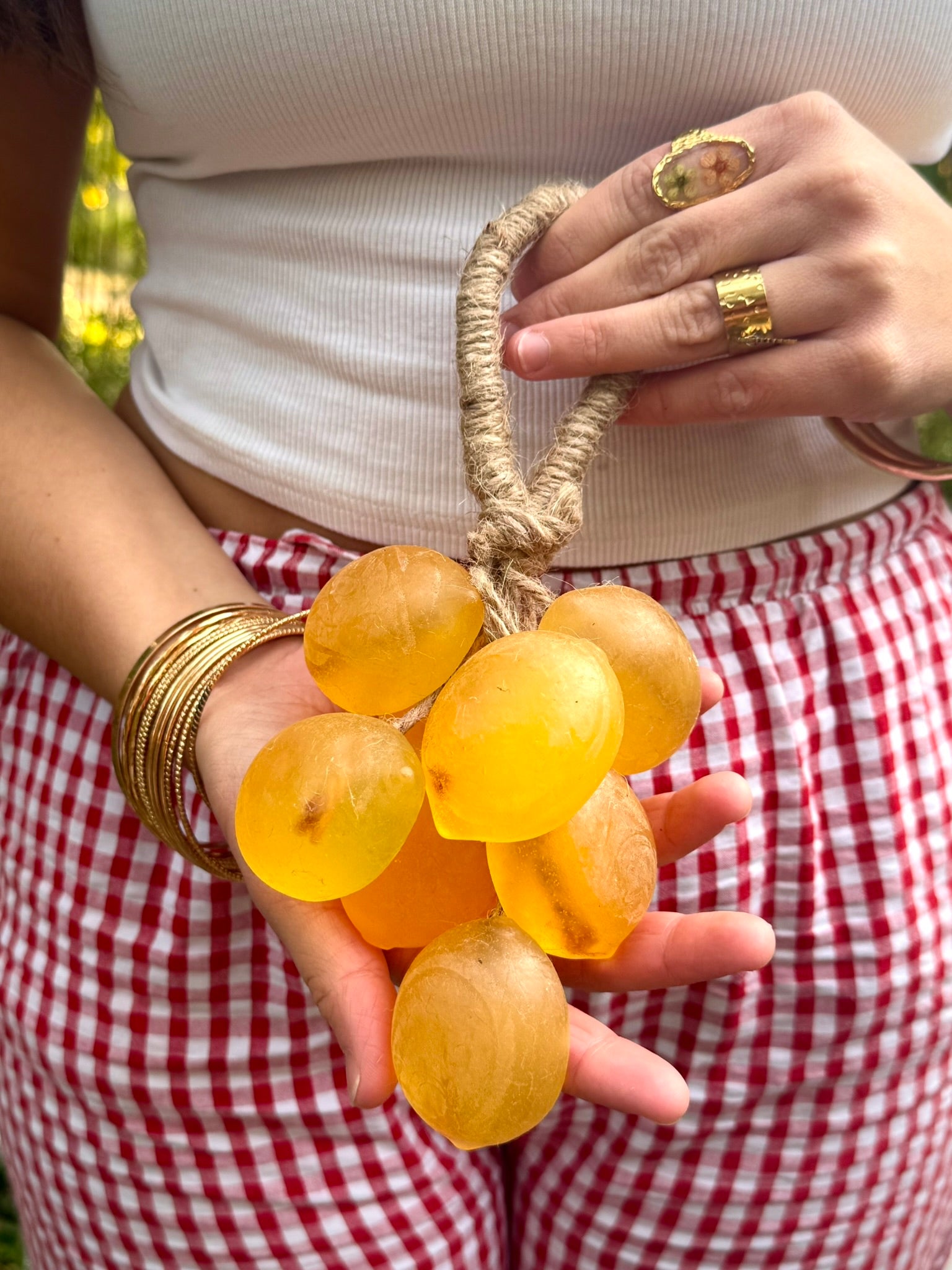 Savon décoratif en grappe de citron